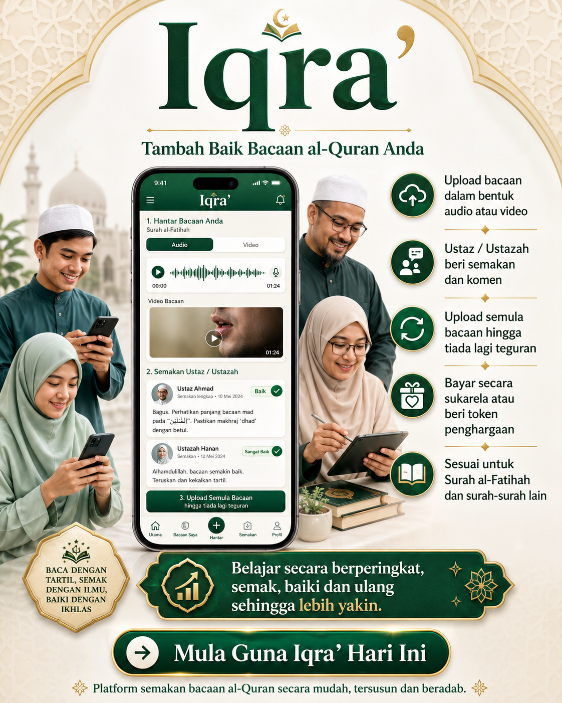 Iqra' – Platform Semakan & Tambah Baik Bacaan al-Quran
