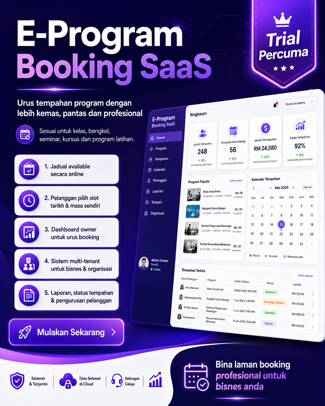 E-Program Booking SaaS