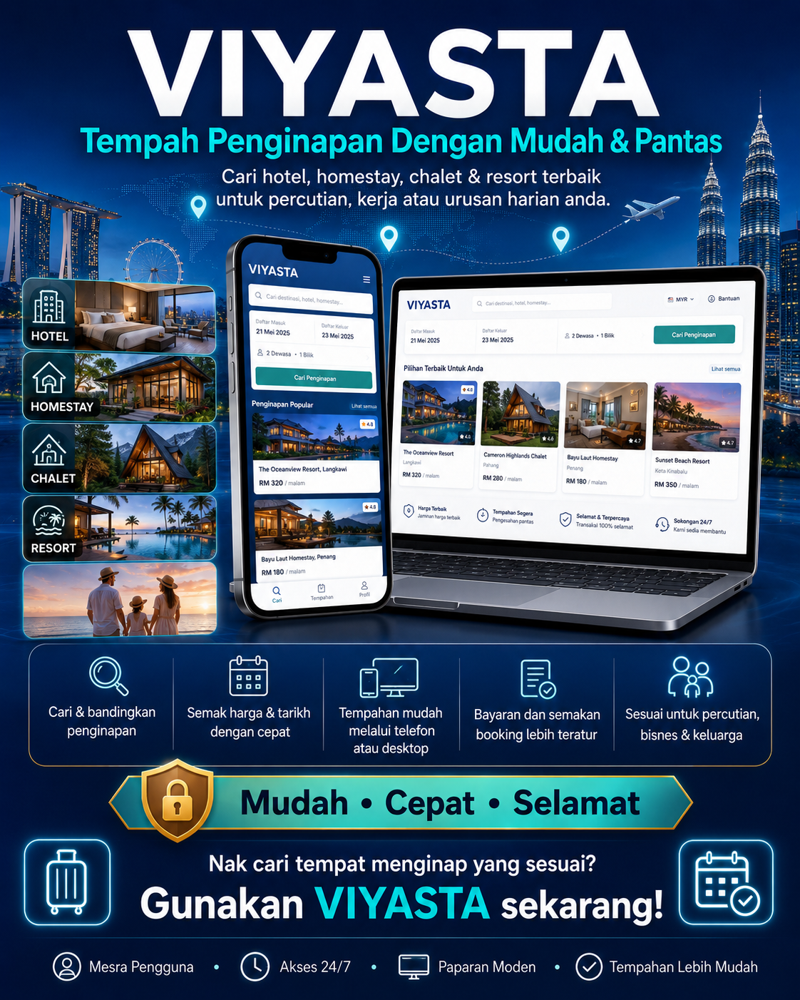 VIYASTA – Sistem Tempahan Penginapan Moden
