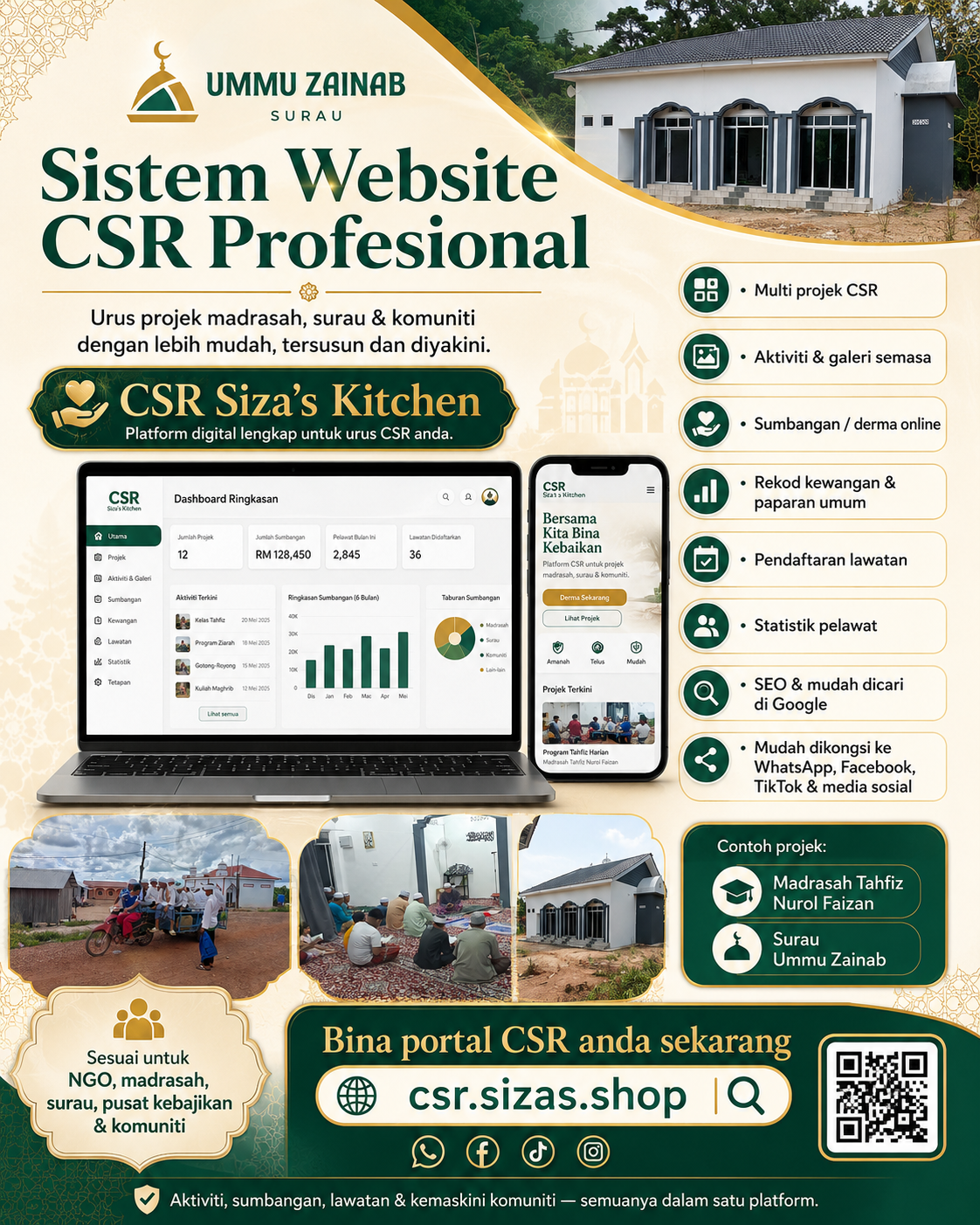 CSR One – Sistem Pengurusan CSR & Komuniti