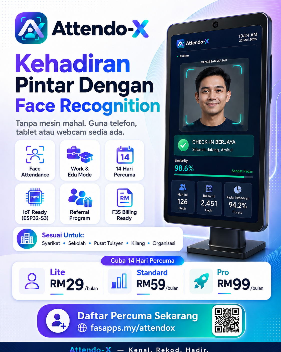 Attendo-X — Smart Face Attendance