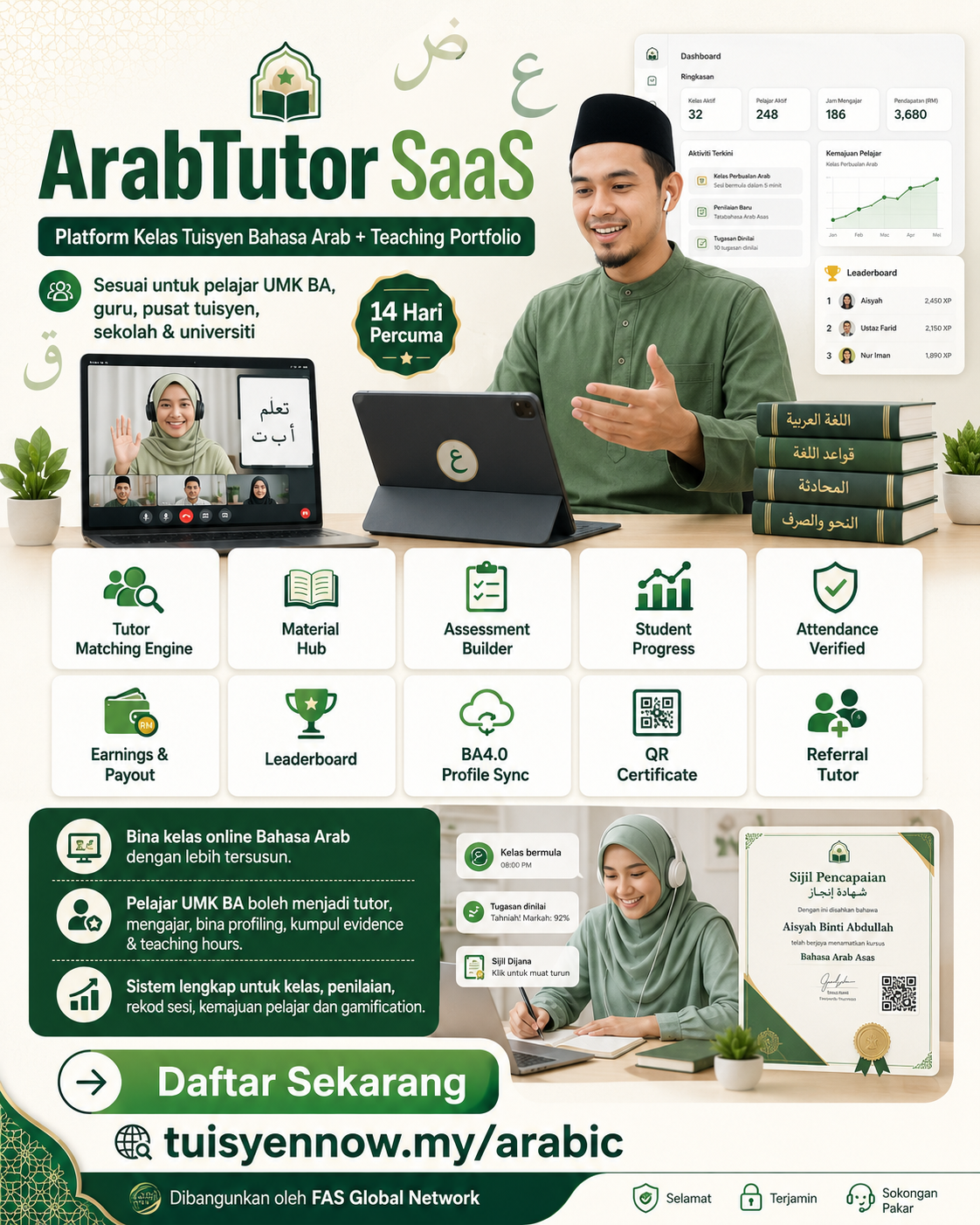 ArabTutor SaaS